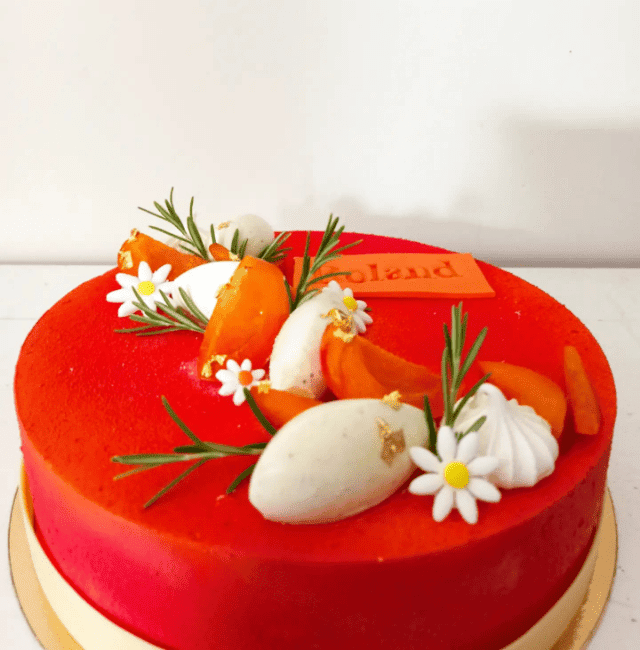 Gâteau abricot romarin